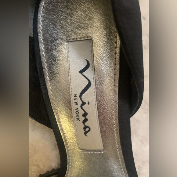 Nina New York leather sole satin size 6 black - Picture 10 of 11